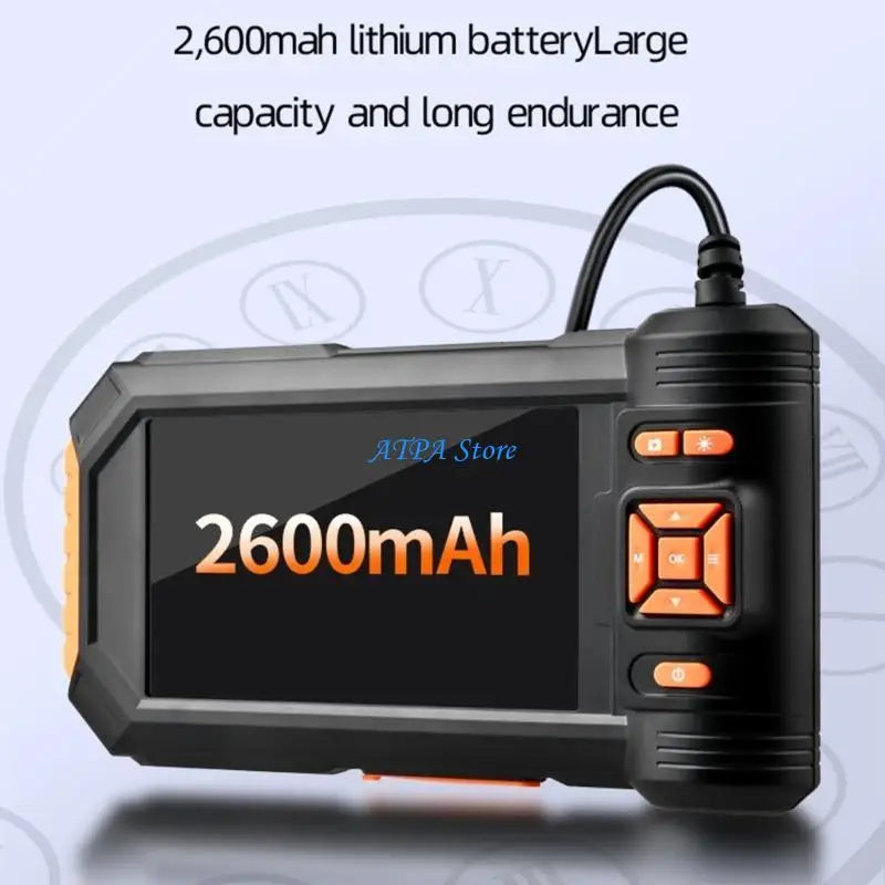 U13C Industrial Endoscope Camera Double Lens Car Inspection Borescope Waterproof LEDs