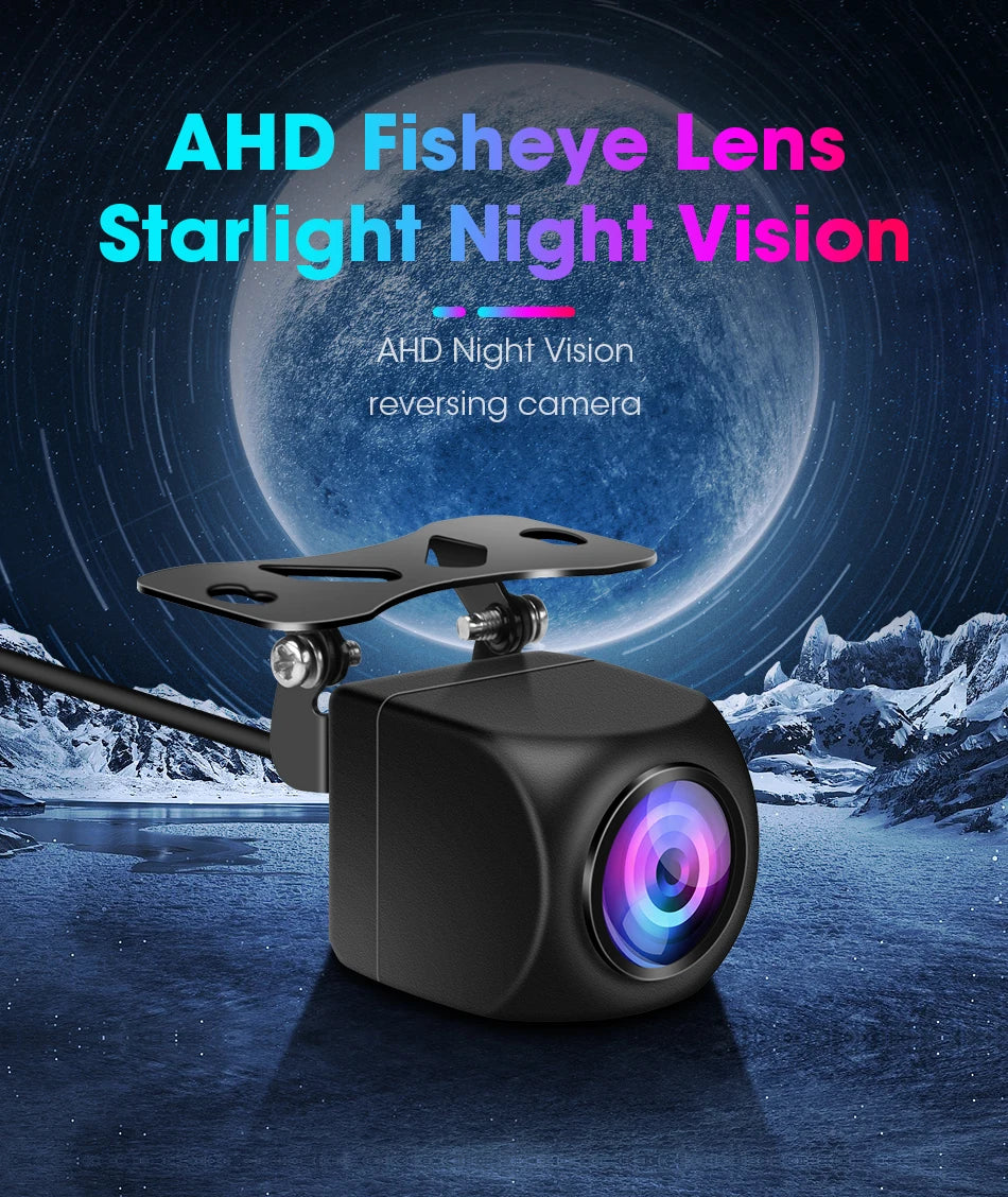 Luckdragon Car Vehicle HD CVBS AHD Reverse Camera 170 Degree Fish eye Lens Starlight N ight Vision HD Universal Rear View Camera