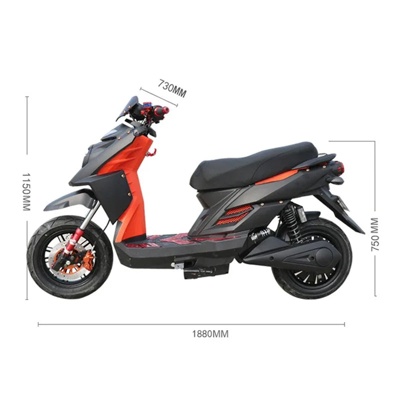 Customized Electric Motorcycle 3000W New Design Electric Streetbikes Scooter 60km/h Electric Supermoto Moped