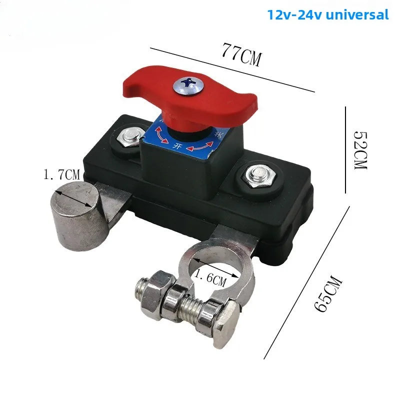 Car Battery Cut Off Switch Disconnect Isolator Cut-off Power Cutoff Switch Car Battery Power Terminal Link Switch Off Parts