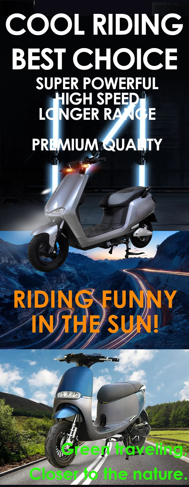 Customized Electric Motorcycle 3000W New Design Electric Streetbikes Scooter 60km/h Electric Supermoto Moped