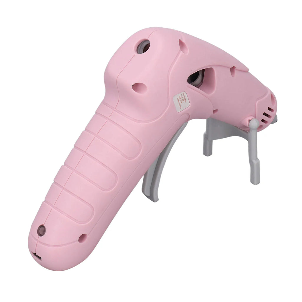 Cordless Glue Gun Rechargeable Handcraft Anti Scald Mouth Electric Glue Gun with 30 Glue Stick for Office School