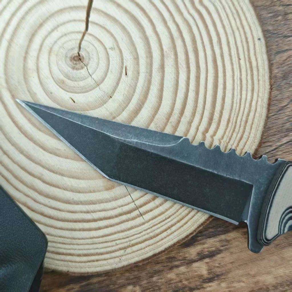 Practical Jungle Adventure Hunting Tactics Small Straight Knives 7Cr13Mov Blade G10 Handle Tool EDC Portable Adventure Tool