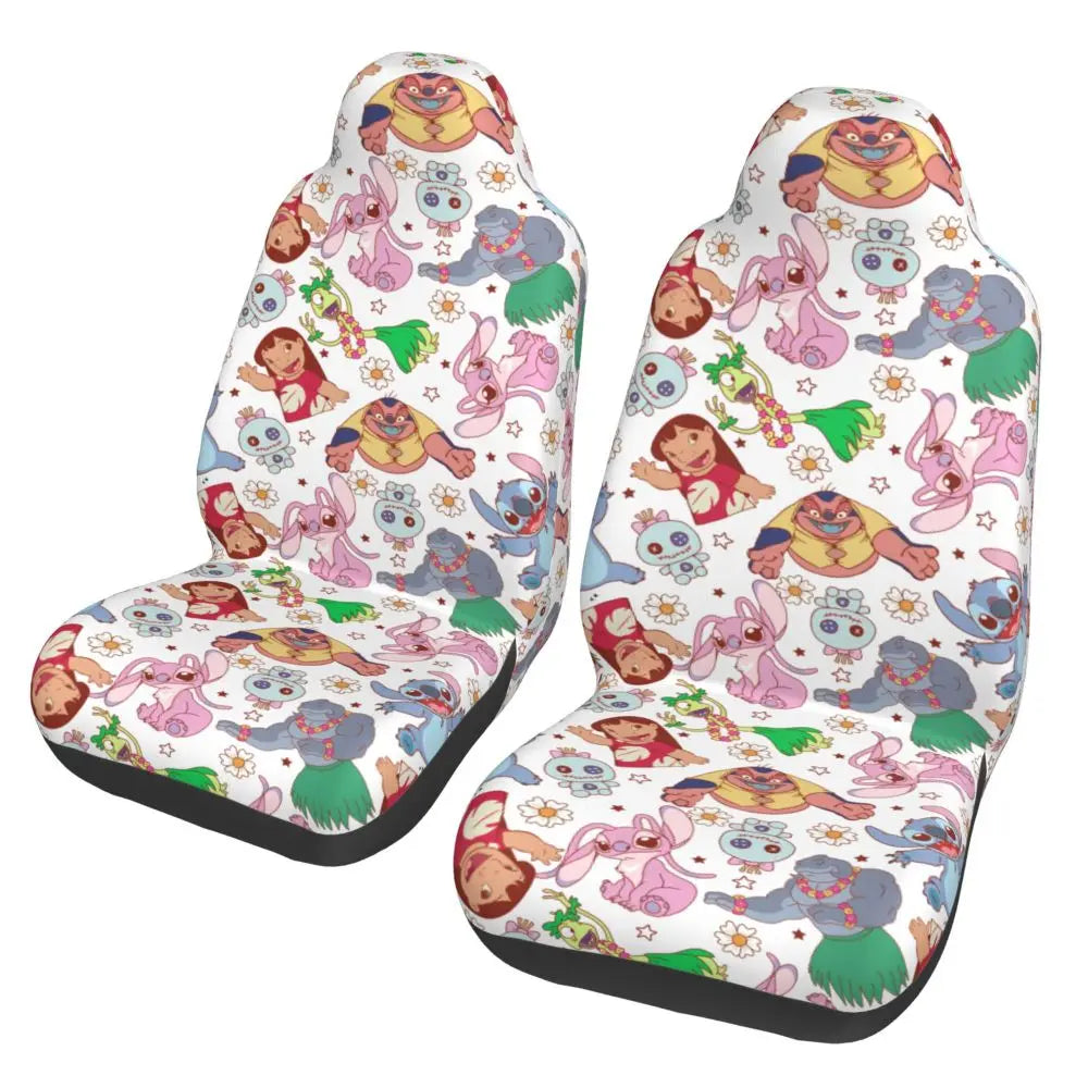 Stitches Car Accessory Seat Covers for Front Seats Interior Auto Truck Van SUV Cars High Quality Cover Set of 2