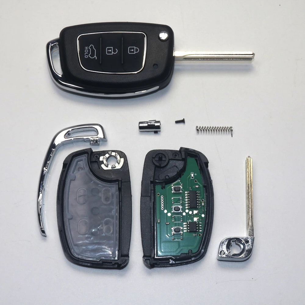 Remote Key Fob 3 Buttons 433Mhz ID46 Chip For Hyundai New IX35 IX25 IX45 Elantra Santa Fe Sonata TOY40/HY20/HY14 Fob Control