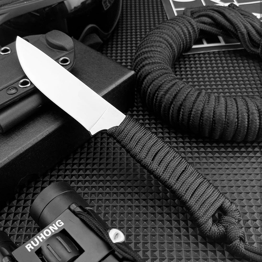 Jungle Adventure EDC Hunting Knives High Hardness 440C Steel Blade Knife Tactical Self-defense Multifunctional Outdoor Tool