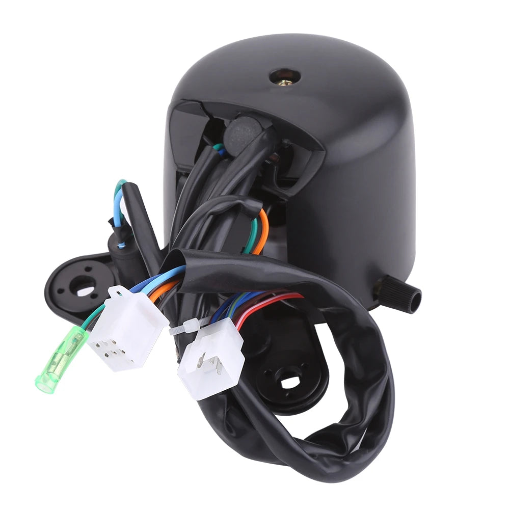 Motorcycle Speedometer Speedometer  Meter Universal Motorcycle Dual Odometer Speedometer  Meter Gear Digital Display