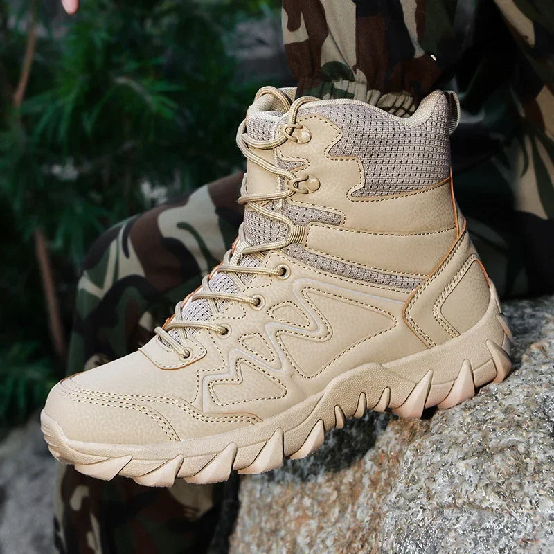 Tactical Man's Boots Waterproof Desert Military Hunting Hiking Men's Shoe Unisex Army Boots Safety Ankle Climbing Boots for Man