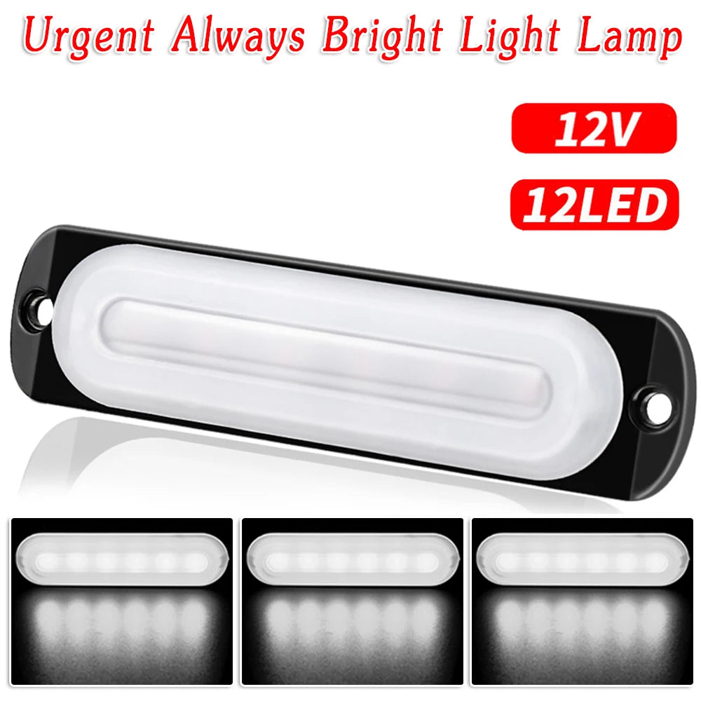 Useful Accessories New Car Light 12V 6 LED Truck 15000K W/ Protective Pad White Anti-collision Fog Lamp Off-Road