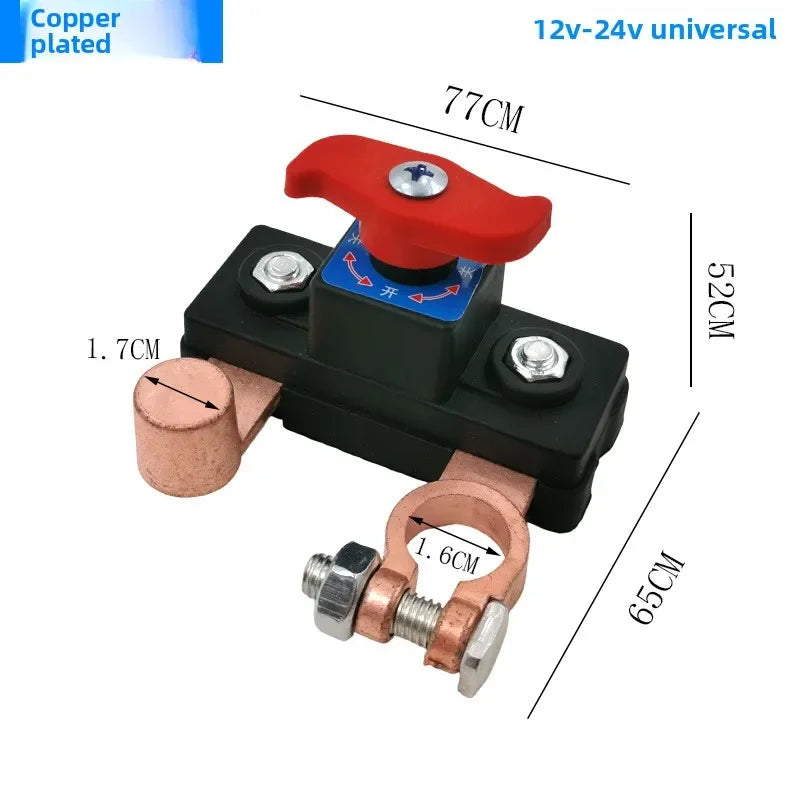 Car Battery Cut Off Switch Disconnect Isolator Cut-off Power Cutoff Switch Car Battery Power Terminal Link Switch Off Parts
