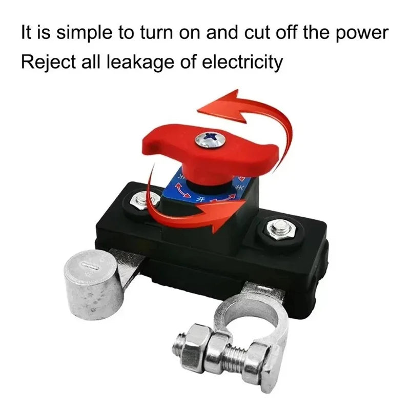 Car Battery Cut Off Switch 12V/24V ﻿Disconnect Automatic Circuit Breaker Anti-Power Leakage Protector Universal Auto Parts