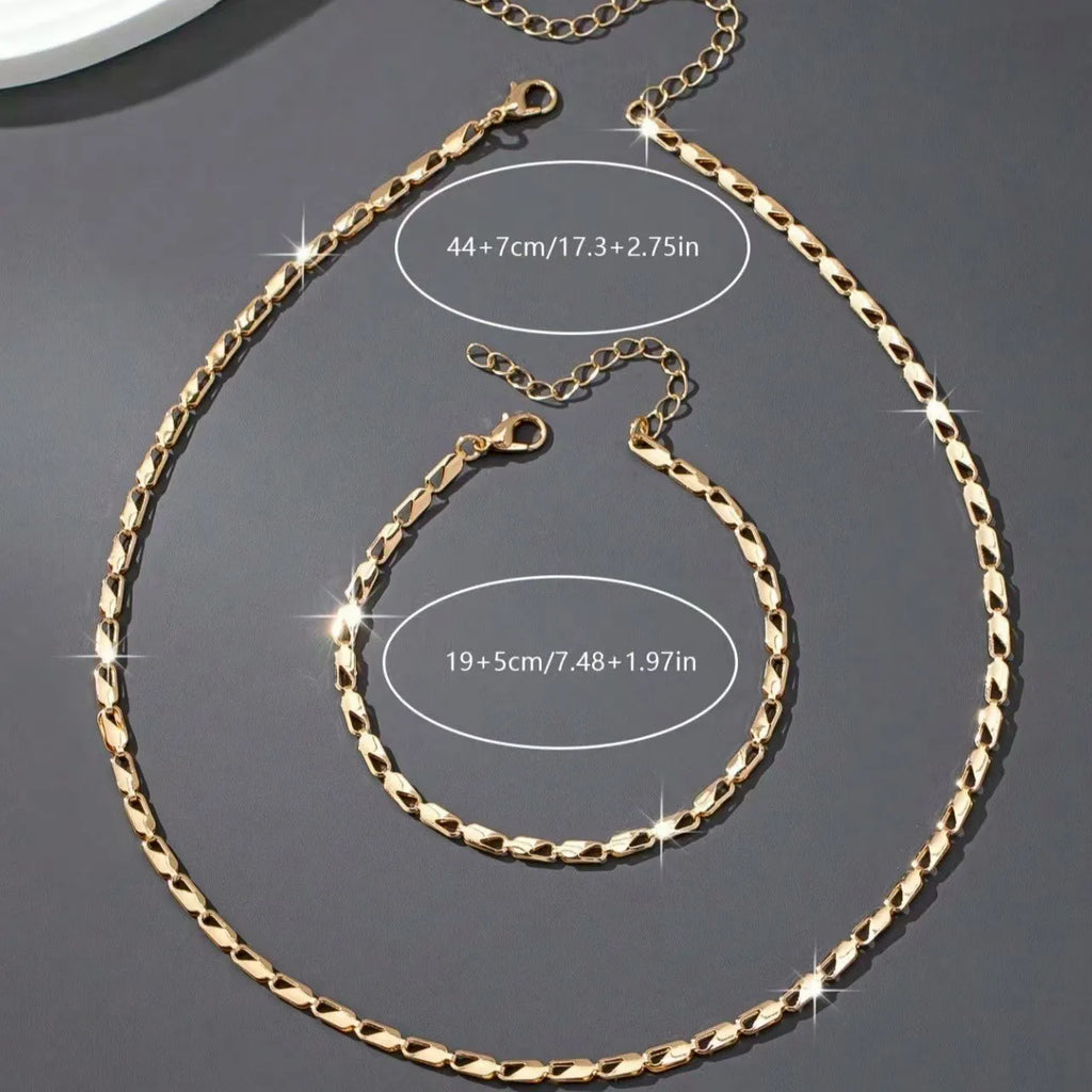 A Set of Sexy and Luxurious Women's Necklaces, Bracelets, Fashionable and Versatile Women's Jewelry Sets
