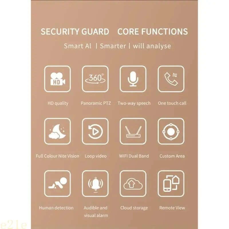 Security Camera Outdoor Indoor Motion/Person Detection,Colorful Night Visions 2-Way Talk,Motion Detection Auto Trackings