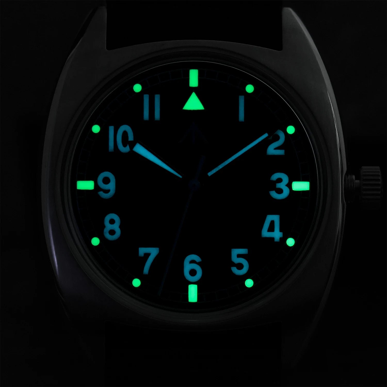 Militado ML17 Military Watch Miyota Super 2035/ GL12 Quartz Movement C3/BGW9 Luminous 100m Waterproof 36MM Vintage Men Watches
