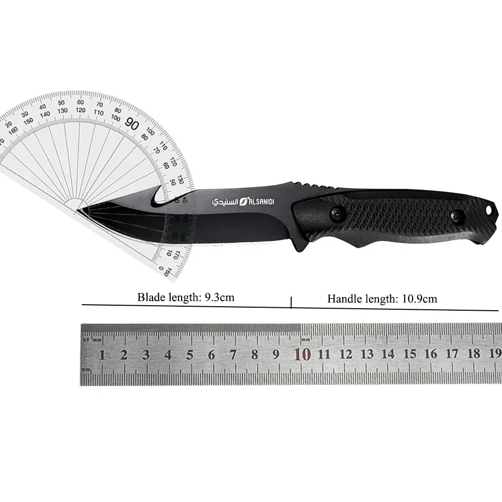 1PC Hunt Straight Knives Outdoor Fixed Blade ABS Handles Rescue EDC Hunting Self Defense Jungle Survival Multifunctional Tool