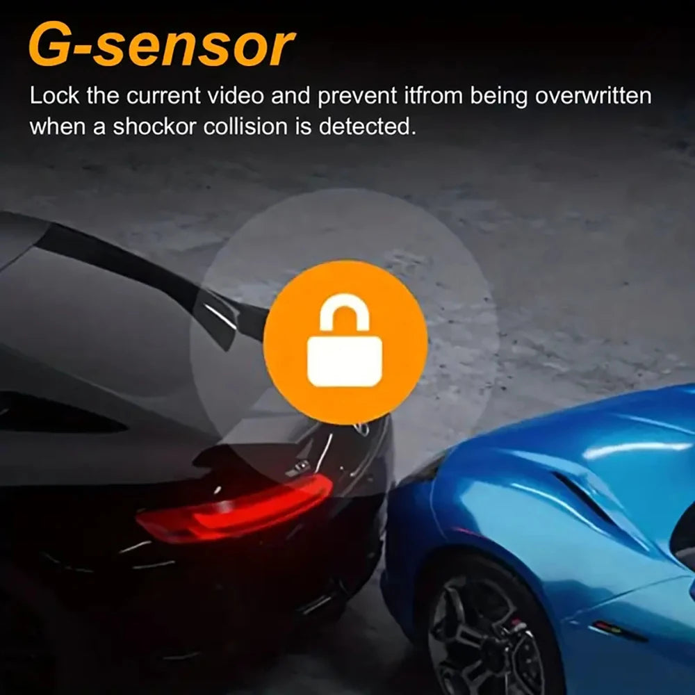 Dual Lens 1080P HD for Cars 4inch Touch Screen Dash Cam Car DVR Video Recorder Front and Rear View Camera for Vehicle Black Box