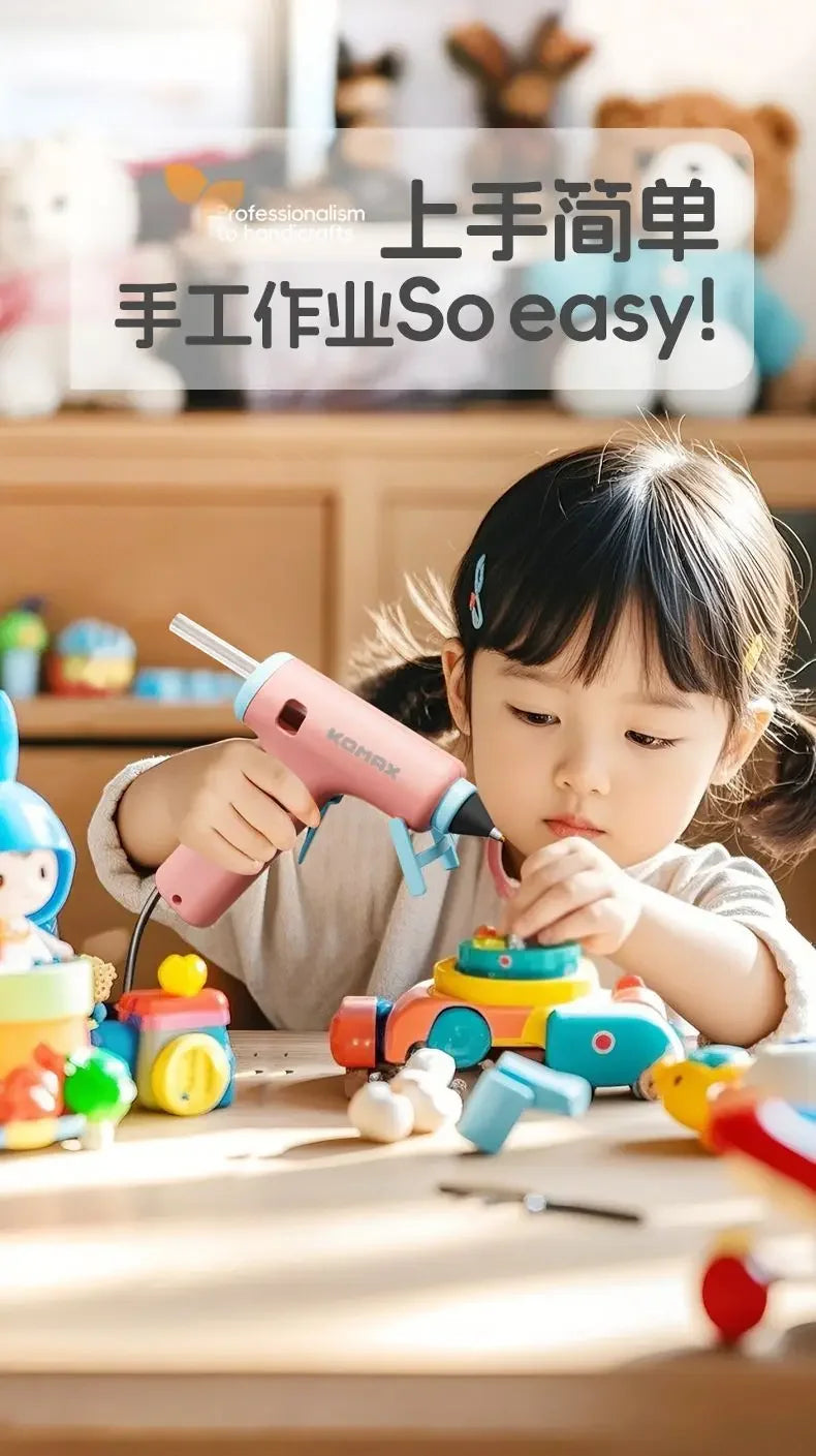 220V Powerful High Viscosity Glue Gun with 7mm Glue Sticks for Home Use And Kids DIY Handicrafts Affordable Craft Glue Gun