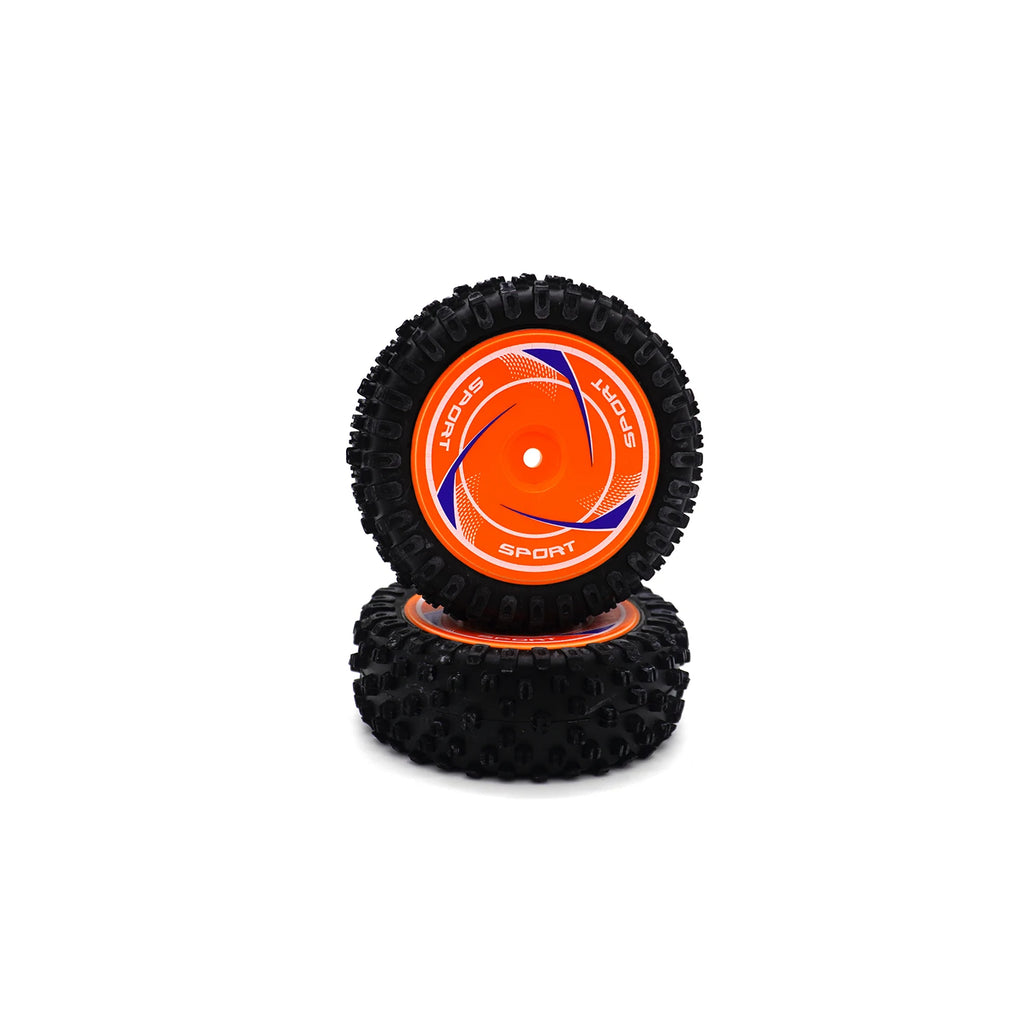 Front and Rear Wheels Rubber Tires Non-Slip and Wear-Resistant Tyre for WLtoys 124010 124008 124016 RC Drift Car Upgrade Parts