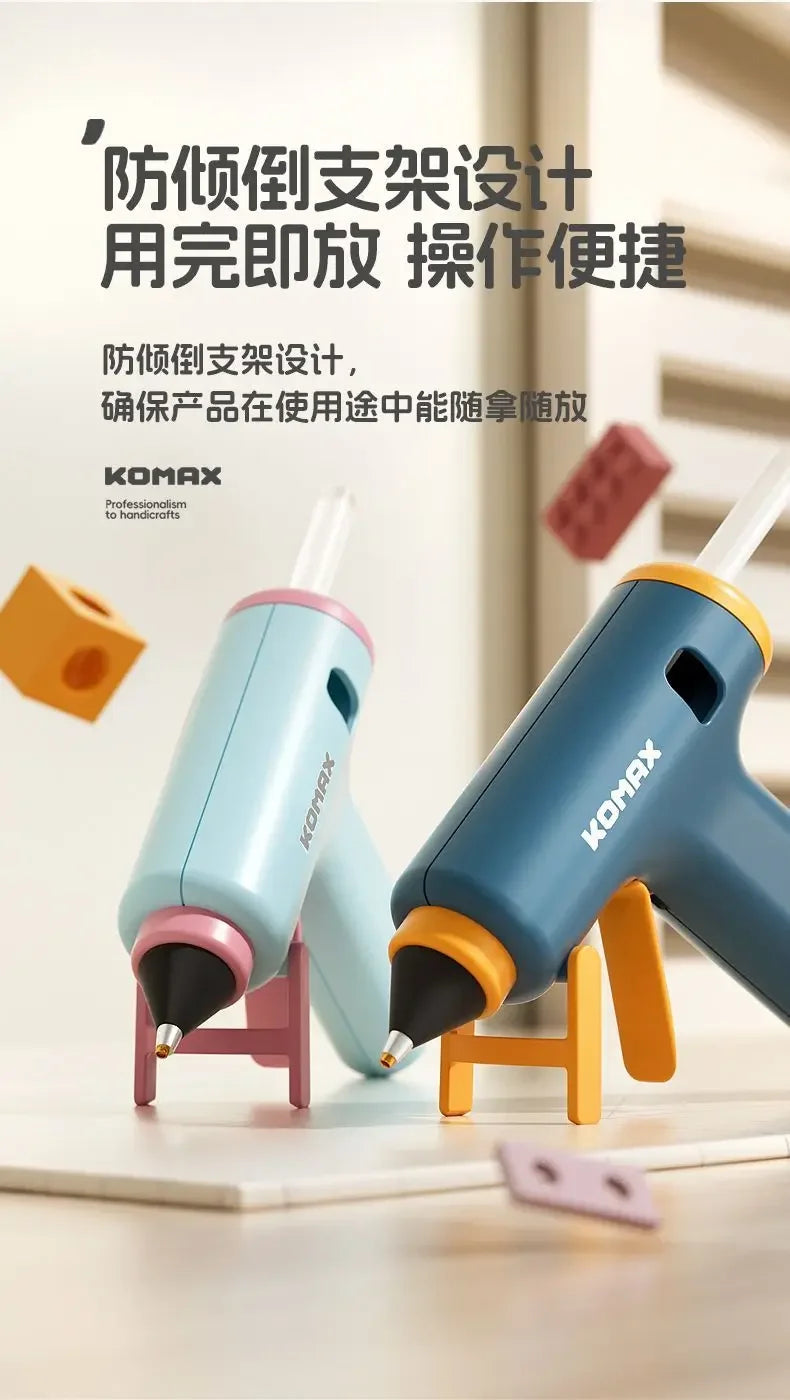 220V Powerful High Viscosity Glue Gun with 7mm Glue Sticks for Home Use And Kids DIY Handicrafts Affordable Craft Glue Gun
