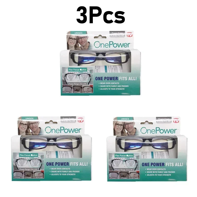 1/3Pcs Multifocal Reading Glasses Auto Adjusting Clear Lens Presbyopic Glasses for Men Women +5 to +250 High Quality Readers