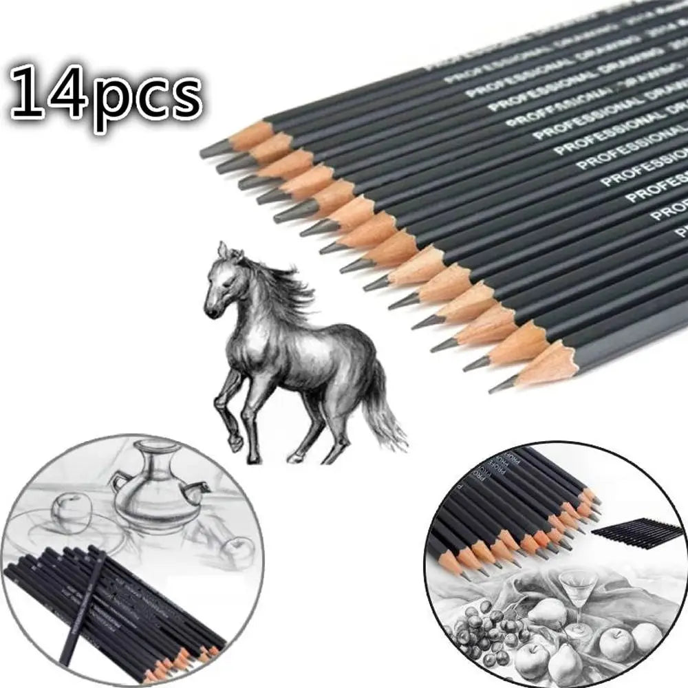 4B 5B 6B 10B 12B 1B Stationery Supplies Students Drawing Pencil Set HB 2B 6H 4H 2H 3B Professional Sketch Painting Pencils