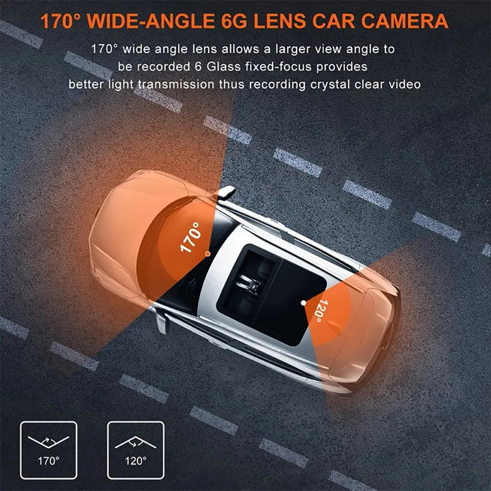 Dual-Lens Car Dvr 1080P Mirror Dash Cam for Cars Camera for Vehicle Video Recorder Front and Rear Camera Dashcam Car Accsesories