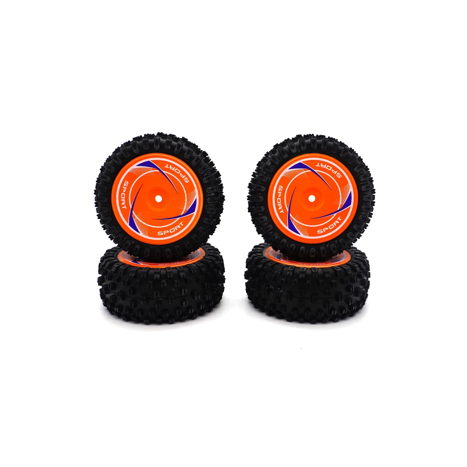 Front and Rear Wheels Rubber Tires Non-Slip and Wear-Resistant Tyre for WLtoys 124010 124008 124016 RC Drift Car Upgrade Parts