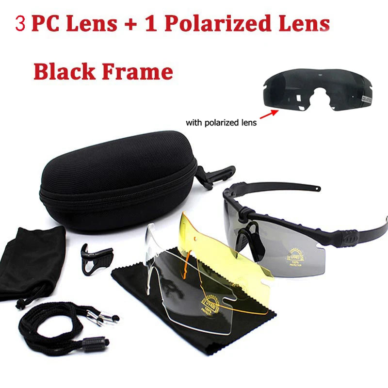 Outdoor Military tactics Glasses 3.0 Ballistic Polarization Goggles Military Hunting Air Gun Shooting Protective Glasses