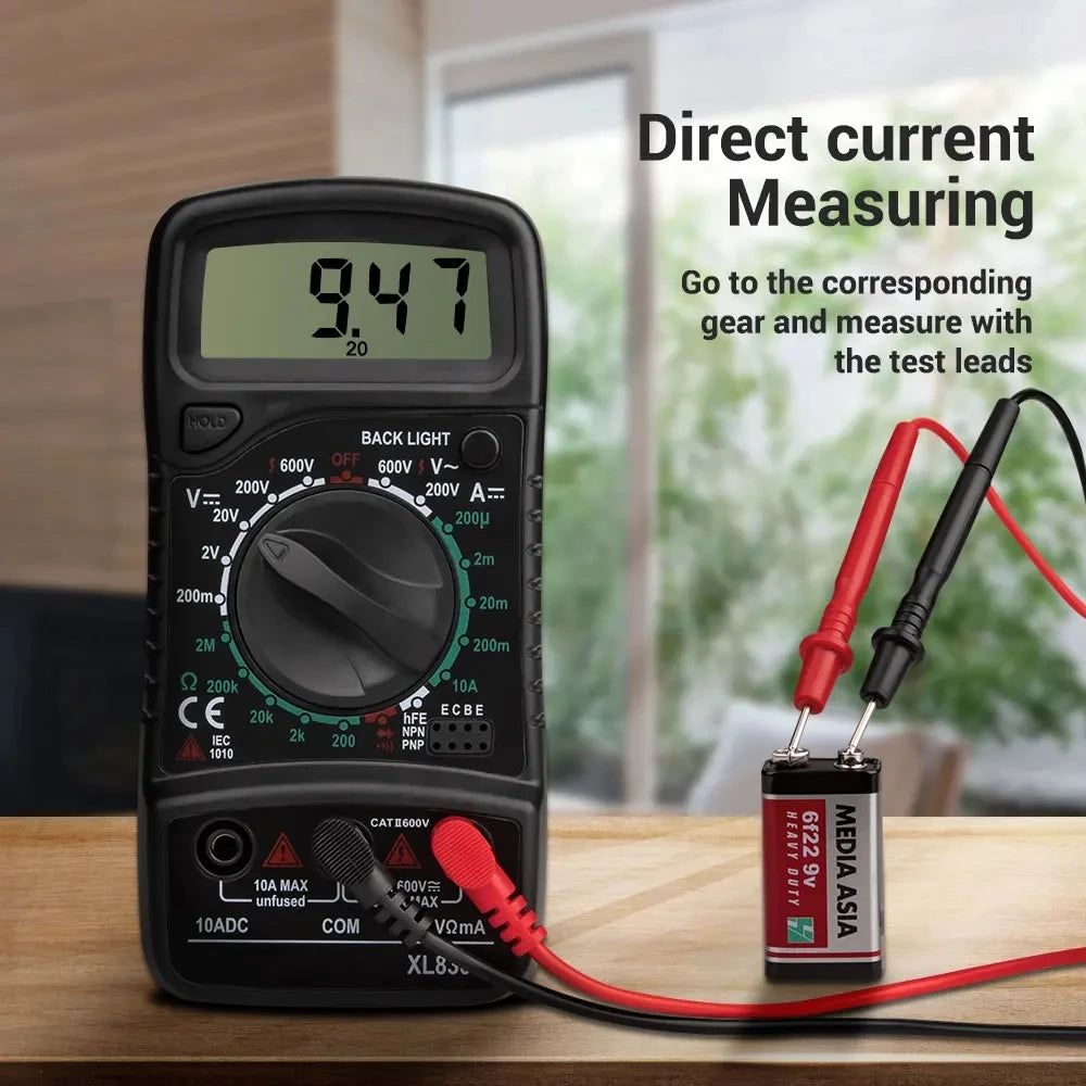 XL830L Digital Multimeter, Esr Meter, Automotive Electrical Testers, Dmm Transistor, Peak Meter, Capacitance Meter
