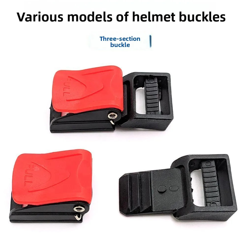 Electric motorcycle, hard hat, helmet, chin buckle, three-section , latch , universal safety  accessories