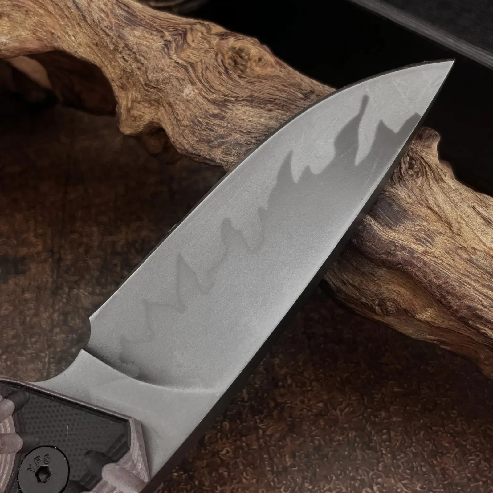 Hunting Knife 9Cr18Mov Blade Two-tone  Tool Bushcraft Military Straight Knives Tactical Fixed-blade G10 Handle EDC Outdoor