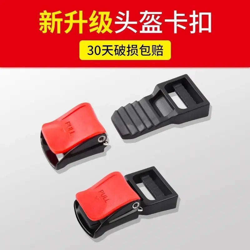 Electric motorcycle, hard hat, helmet, chin buckle, three-section , latch , universal safety  accessories