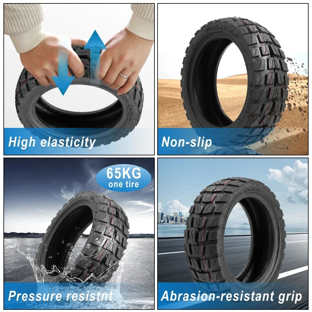 10x2.75-6.5 outer Tire For Speedway 5 Dualtron 3 Electric Scooter 10 Inch 10*2.75-6.5 Tubeless Off-road Tire Parts