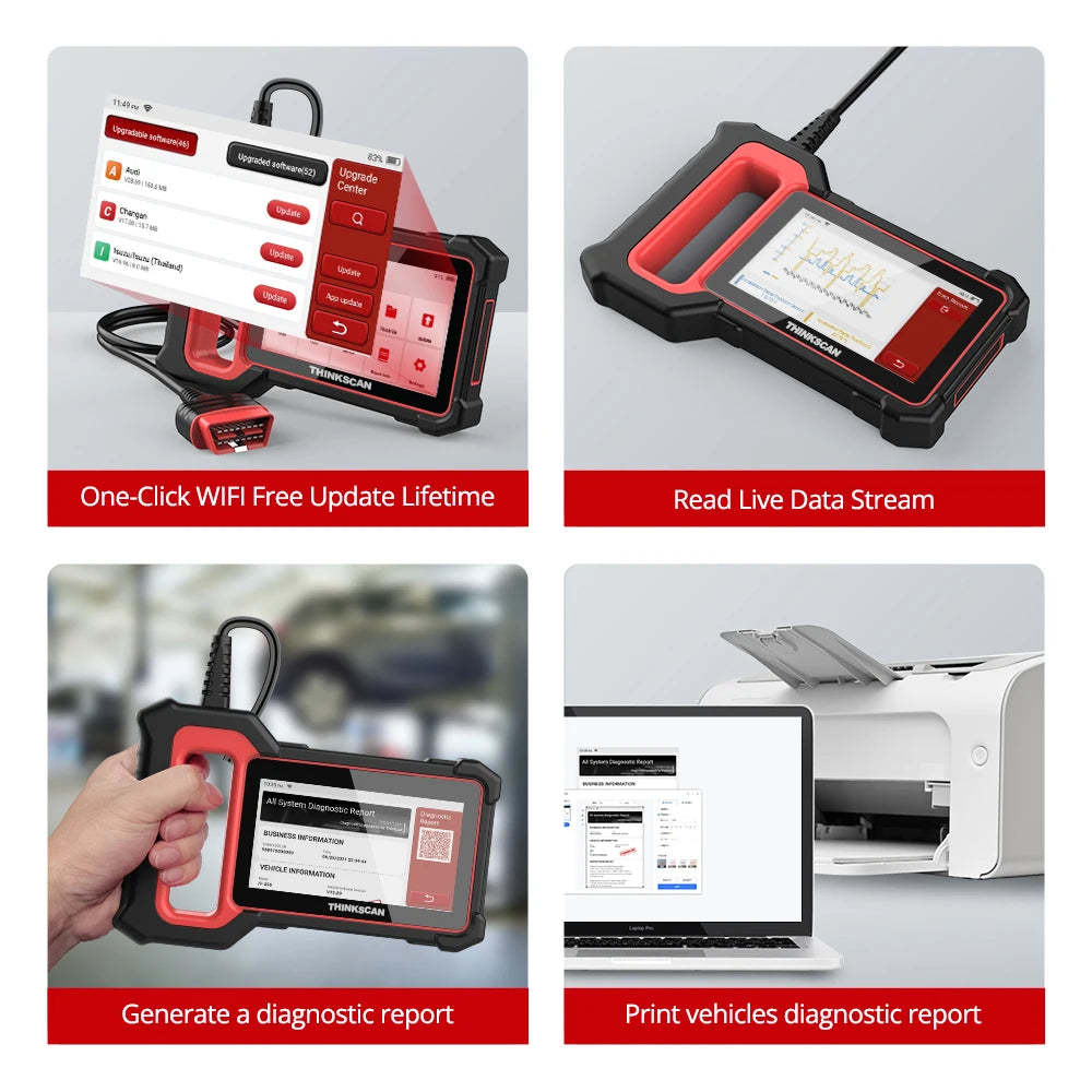 THINKCAR Thinkscan Plus S7 S6 S4 Obd2 Scanner Best Car Diagnostic Tools Automotivo Scanner DIY Auto Diagnosis Tool Code Reader