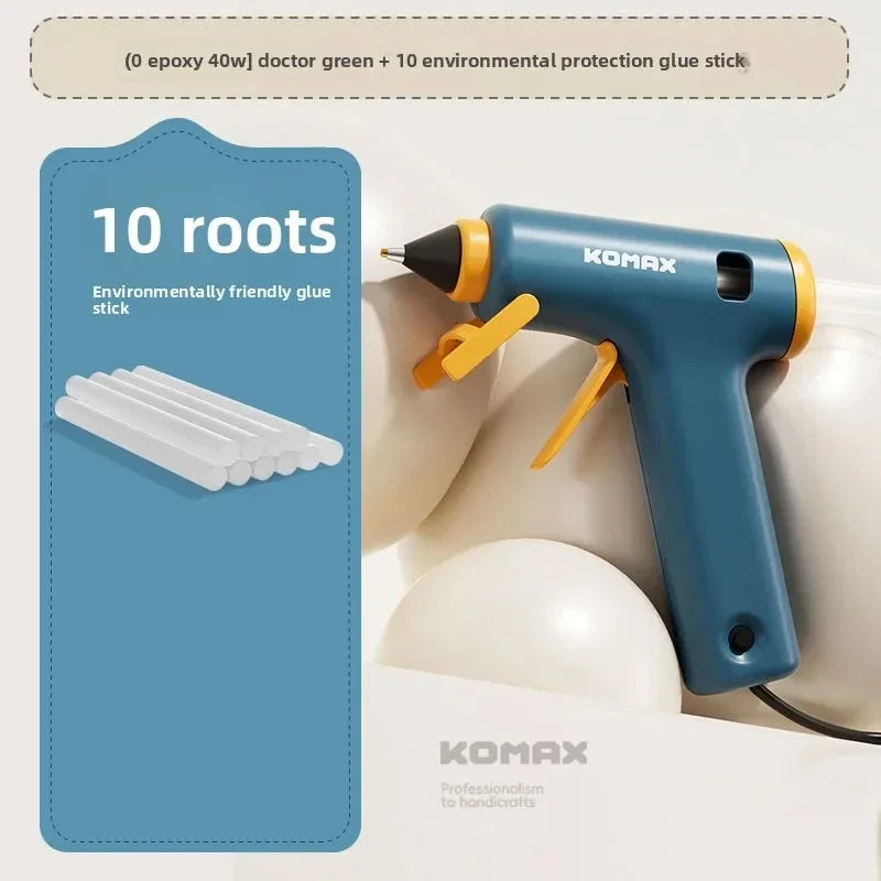 220V Powerful High Viscosity Glue Gun with 7mm Glue Sticks for Home Use And Kids DIY Handicrafts Affordable Craft Glue Gun