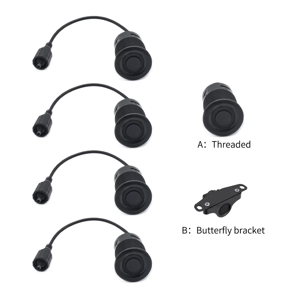 Car Parking Radar Sensor Monitor System For Truck Forklift Van Caravan Trailers Camper Bus Truck