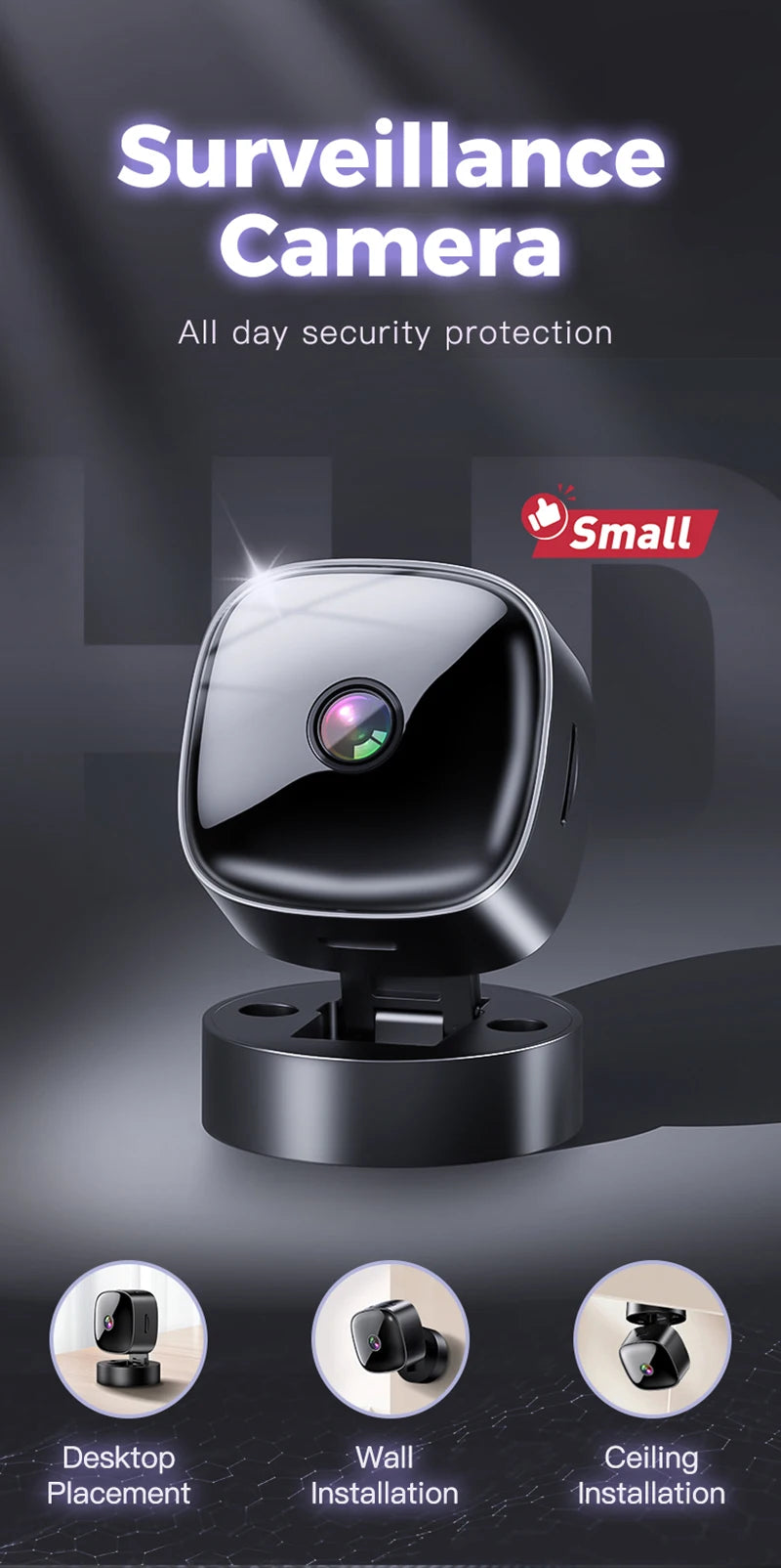 Security Camera 4K Wireless WiFi Monitoring Security Protection Remote High-definition Night Vision Infrared Surveillance