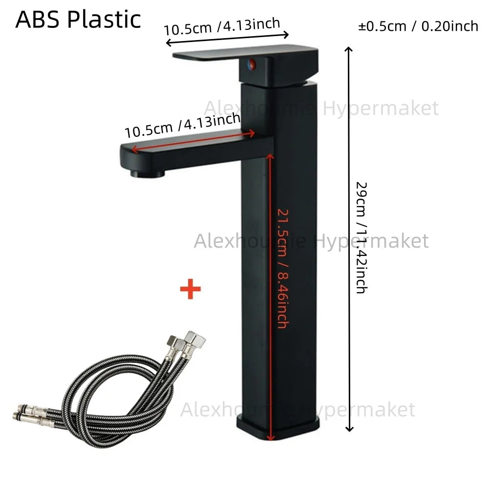 Bathroom Water Tap Washroom Faucet Deck Mounted Single Hole Single Handel Hot and Cold Water Mixer