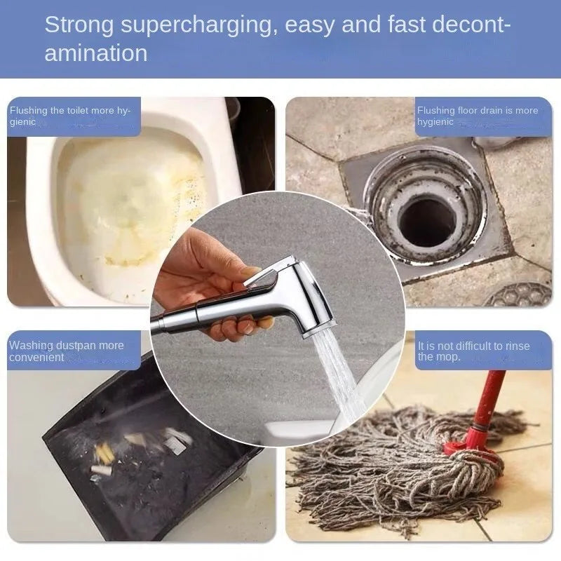 Handheld Water Toilet Bidet Sprayer Flexible Spring Shower head Hose tube Telephone Line soft Hoses bathroom Accessories