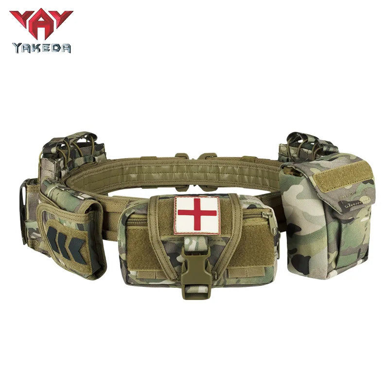 Yakeda Gear User Outdoor Black Hunting Tactics Law Enforcement Duty Security Traffic Air Gun Belt Airsoft Equipment