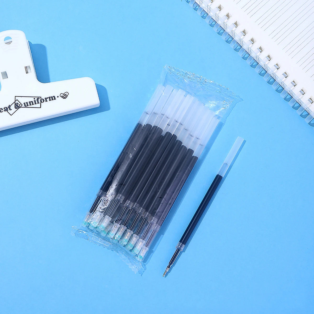 5 cute and creative ballpoint pens, black 0.5mm fine-tipped pens, suitable for school, office, and as a student gift.