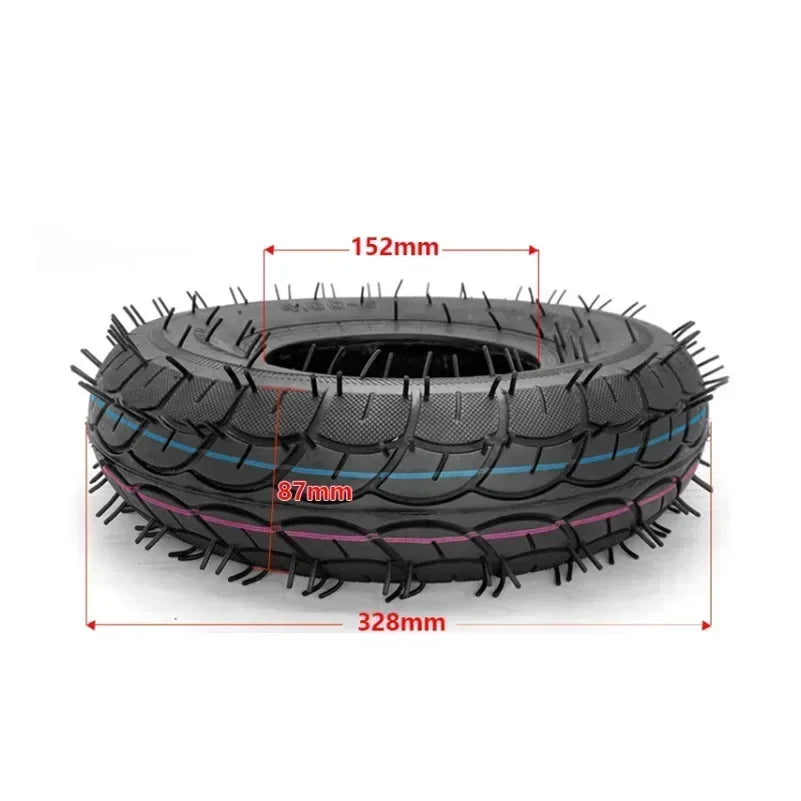 4.00-6 Tire 4.00-6 Straight/Bent Valve Inner Tube Outer Tyre for Trolley Go Kart Electric Vehicle Electric Scooter Tire