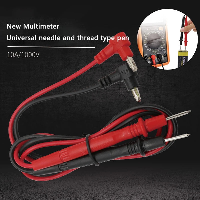 Multi Meter Test Probe Lead Universal Digital Pen 1000V 10A Needle Point For Digital Multimeter Wire Pen Cable Multimeter Tester