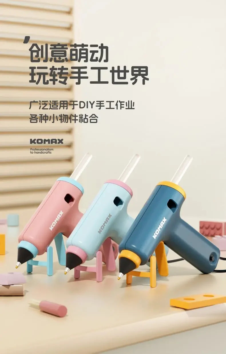 220V Powerful High Viscosity Glue Gun with 7mm Glue Sticks for Home Use And Kids DIY Handicrafts Affordable Craft Glue Gun
