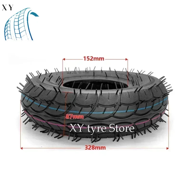 4.00-6 Tire 4.00-6 Straight/Bent Valve Inner Tube Outer Tyre for Trolley Go Kart Electric Vehicle Electric Scooter Tire