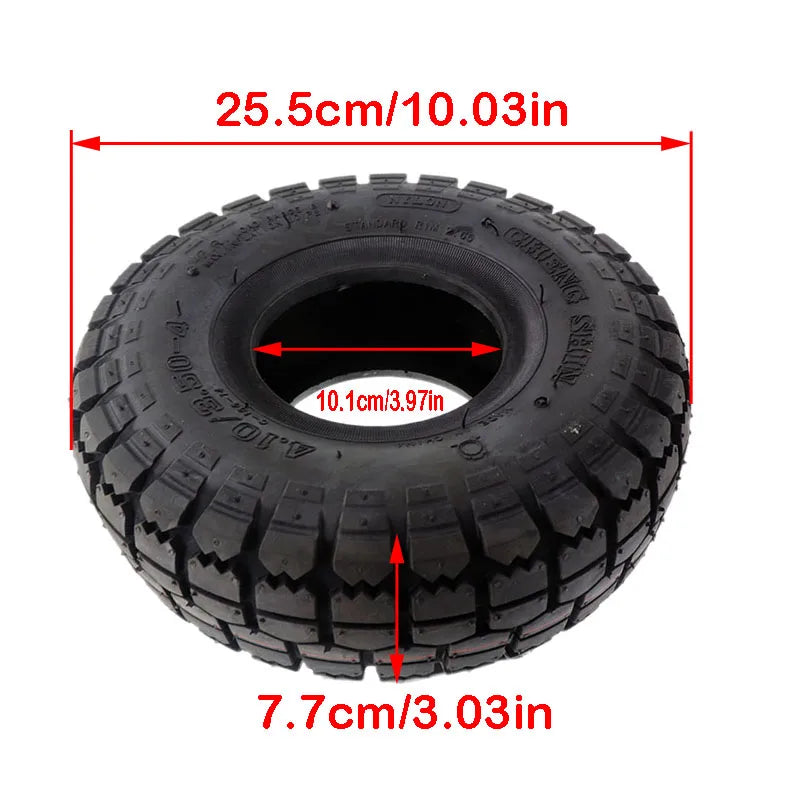 4.10/3.50-4 Tires 4.10-4 3.50-4 Tyre And Inner Tube for Electric Tricycle, Trolley, Electric Scooter,warehouse Car Tire Parts
