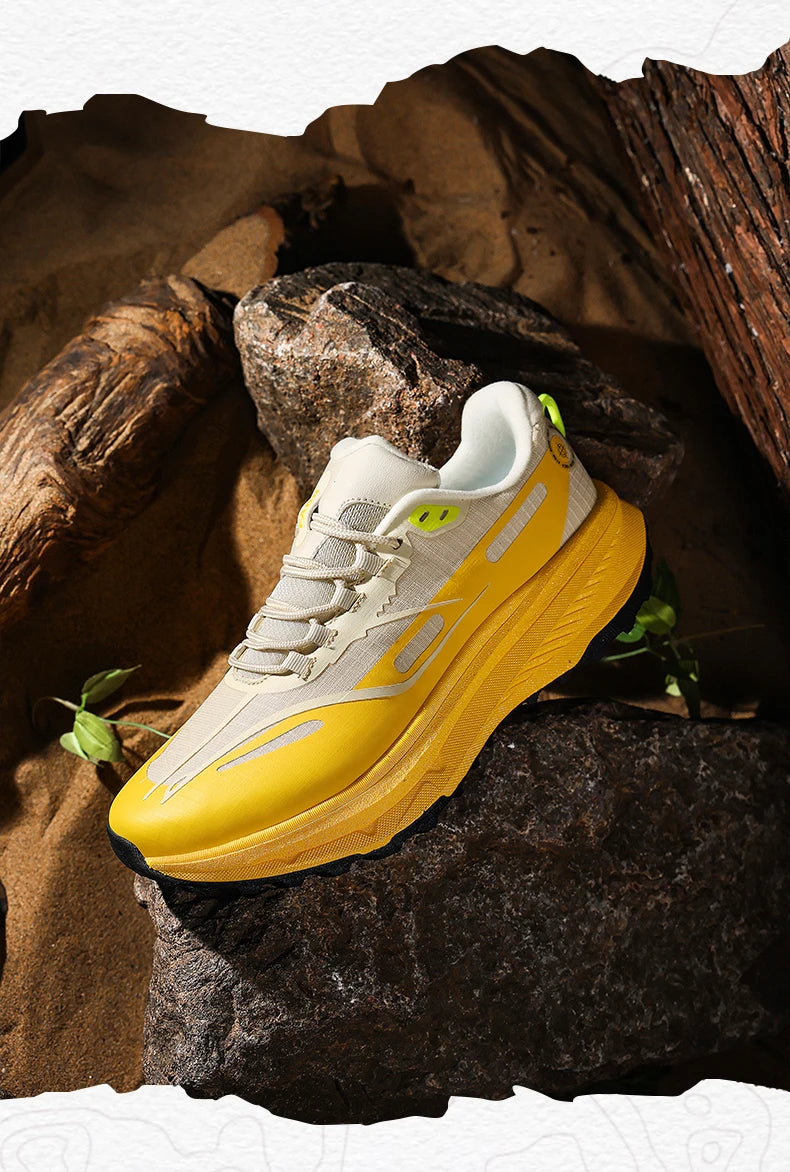 Sports and leisure shoes, men's shoes, marathon oversized air cushioned shoes, fly woven all season rubber, wear-resistant, anti