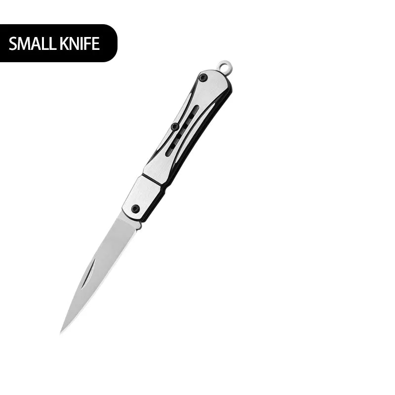Outdoor Knife Hunting Knives Camping High Quality Profesional Self-defense  Multifunctional Portable Switch Blade Fruit Knife