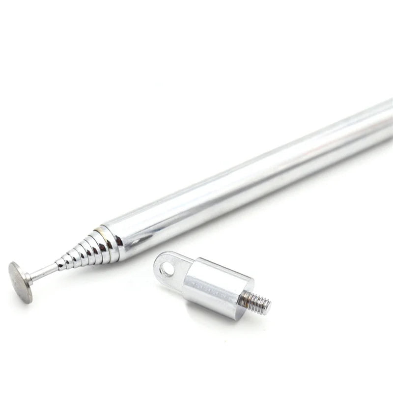 Rod Antenna 120cm Adapter Remote Control Antenna 10 Sections Alarm Antenna Crystal Radio Receiver Kit Telescopic Antenna