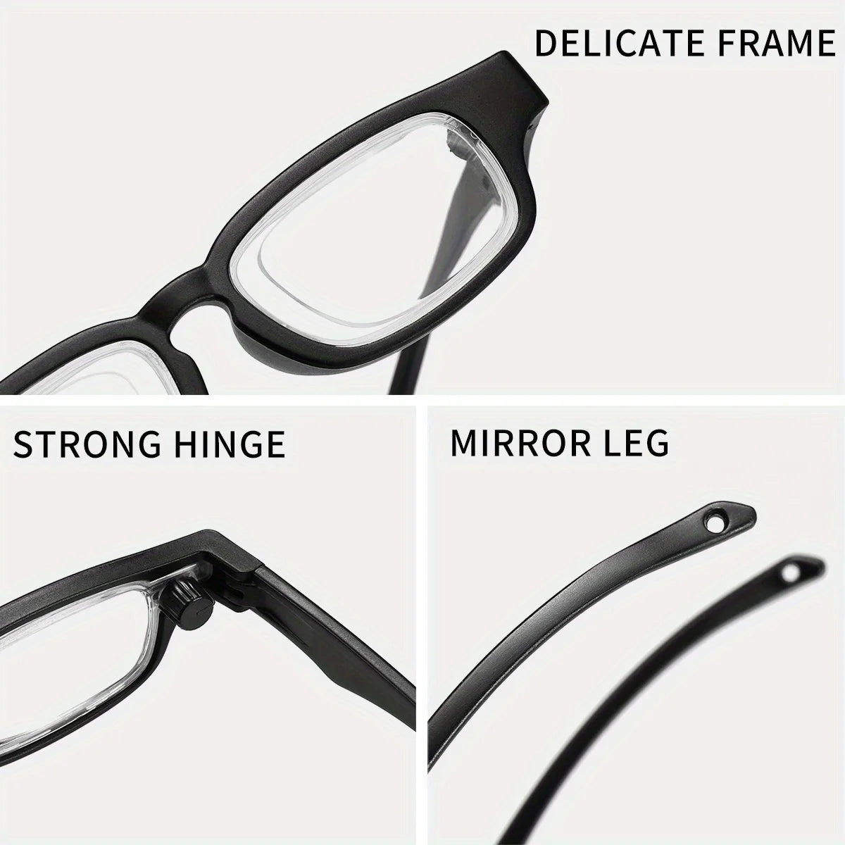 TR Adjustable Reading Glasses Each Lens Can Be Adjusted 1.0 To 4.0 Comfortable Ergonomic Design Adjustable Focal Length
